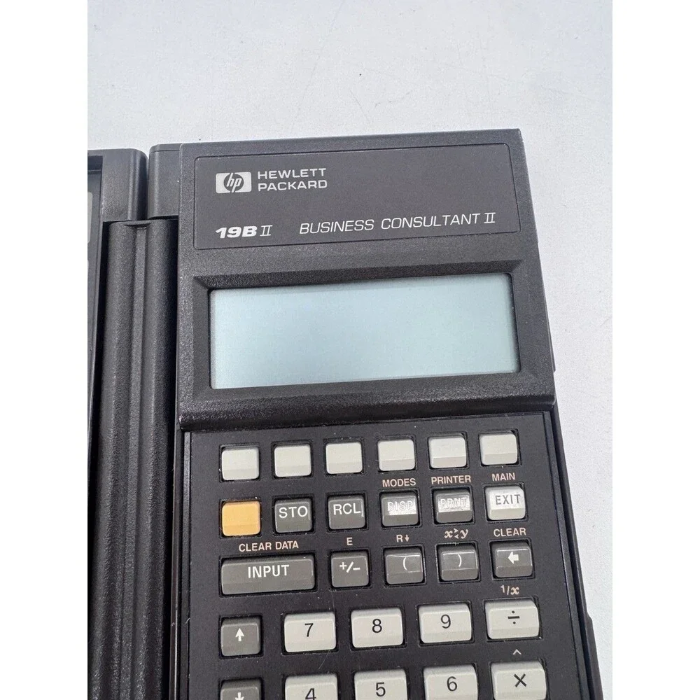 Hewlett Packard HP 19BII Business Consultant II Calculator Tested Rear Battery